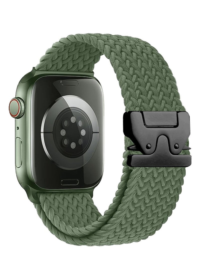 Parachute nylon woven loop strap is suitable for Apple Watch iWatch 10 generation 42/46mm watch strap - Image 1