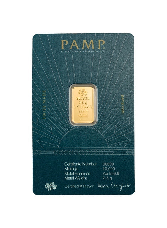 PAMP 2.5g Lady Liberty Gold Bar – Certified Bar With Invoice - Image 2