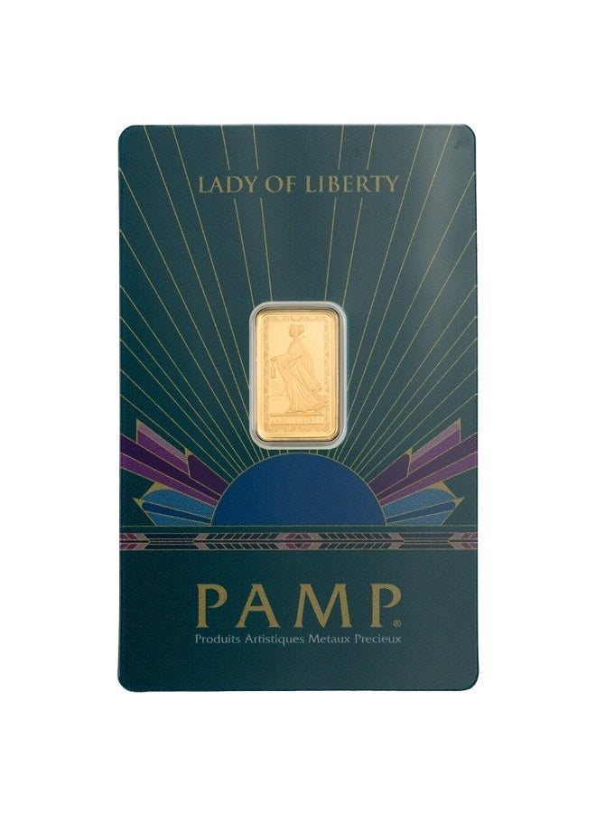 PAMP 2.5g Lady Liberty Gold Bar – Certified Bar With Invoice - Image 3