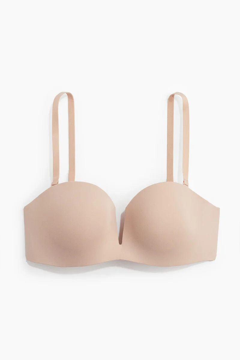 H&M Microfibre non-wired padded balconette bra