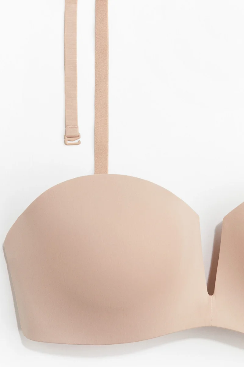 H&M Microfibre non-wired padded balconette bra