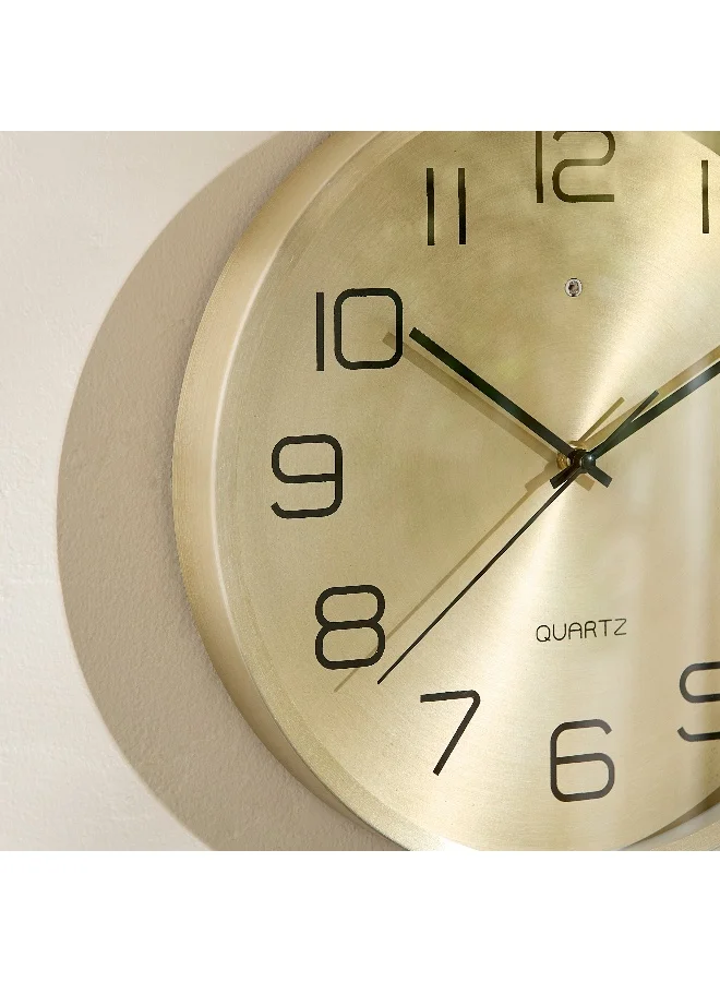 Home Box Saratoga Willa Wall Clock with Light - 30x4.3 cm