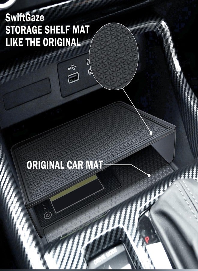 SwiftGaze Center Console Organizer for 2023-2025 Honda CR-V, 2-Layer Armrest Storage Tray & Charging Station Caddy, ABS Car Interior Accessories OEM Style Leather Texture-2PCS - Image 5