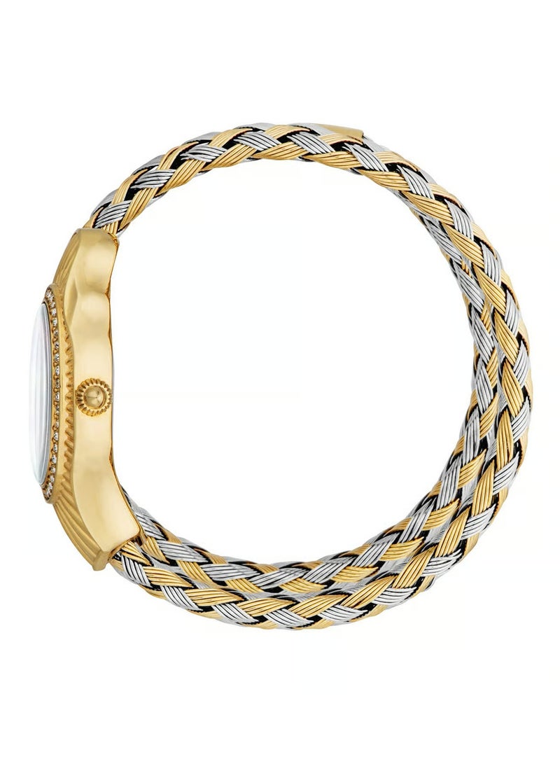 JC Just Cavalli Women's Gold Stainless Steel Watch, White Dial | JC1L305M0055 - Image 3