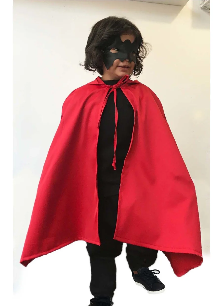 Shecco Babba Halloween Kids Hooded Red Cloak and Mask Set