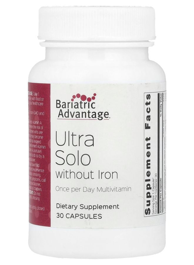Bariatric Advantage Ultra Solo without Iron 30 Capsules