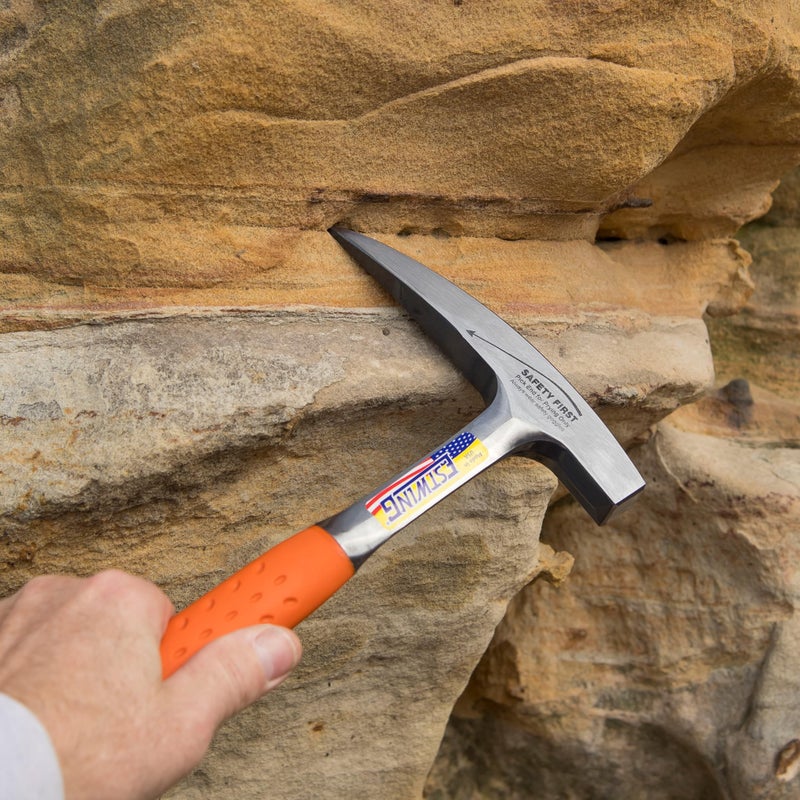 ESTWING Rock Pick - 22 Oz Geology Hammer with Pointed Tip & Shock Reduction Grip - EO-22P - Image 5