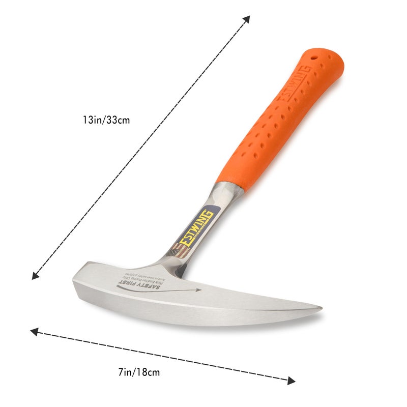 ESTWING Rock Pick - 22 Oz Geology Hammer with Pointed Tip & Shock Reduction Grip - EO-22P - Image 2