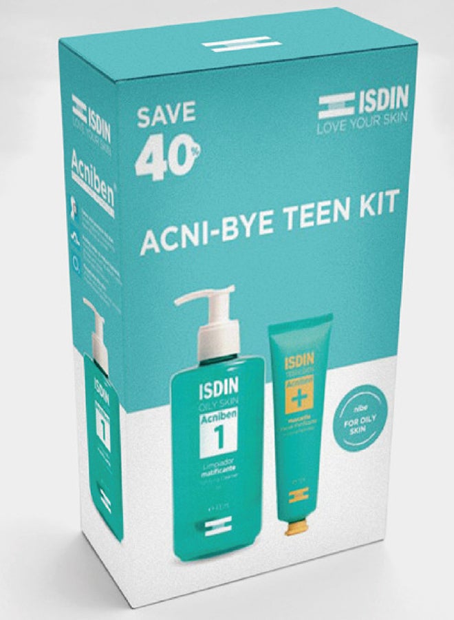 ISDIN طقم ISDIN Acnibye - احصل على خصم 40% - جل تنظيف الوجه ISDIN Acniben 400 مل + قناع الوجه ISDIN Acniben 75 مل - Image 1