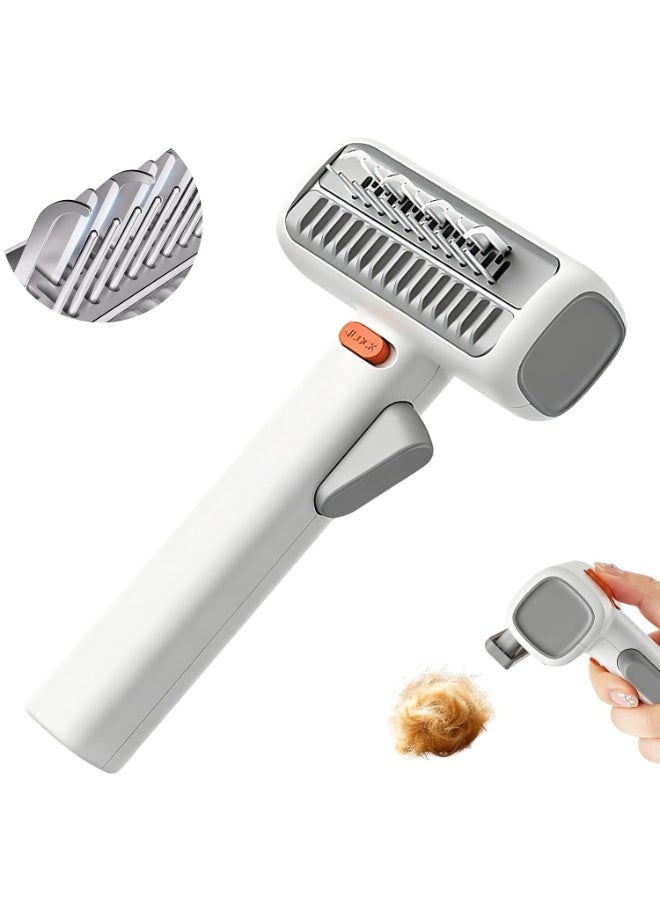 2-in-1 Pet Dematting Comb and Undercoat Rake, Self-Cleaning Deshedding Brush for Dogs and Cats, Safely Removes Mats, Tangles and Loose Fur, Suitable for Long and Short Hair - Image 1