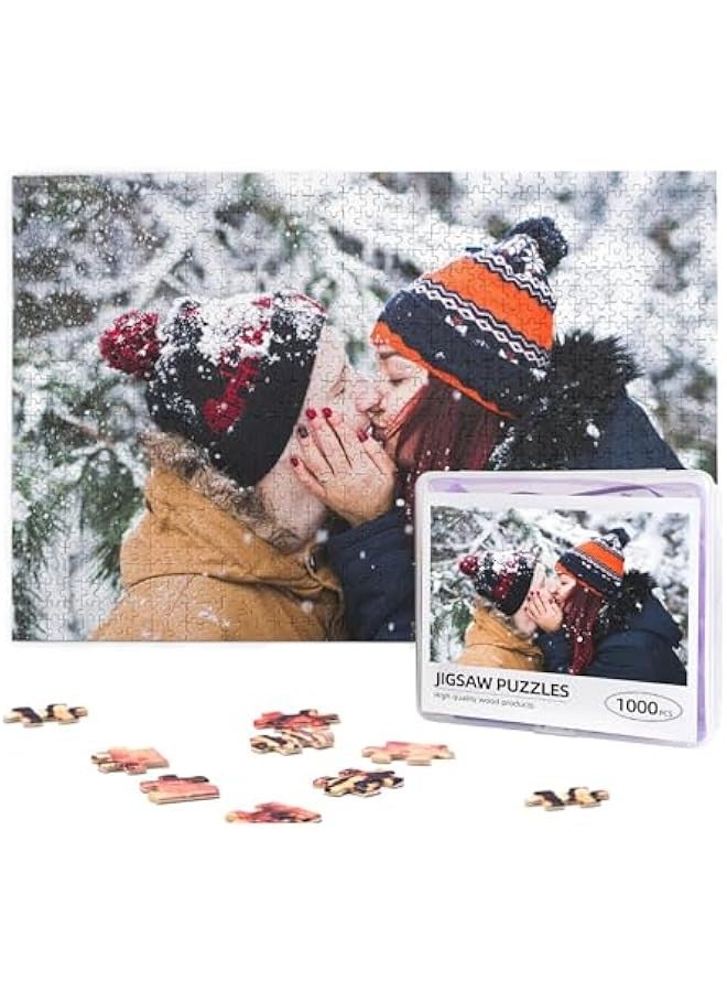 Wooden Jigsaw Puzzle Personalized Image DIY Decoration Collectibles Puzzle Relaxing Family Game Toys Gift for Adults Teens Kids on Birthday  300/500/1000 Pieces - Image 1