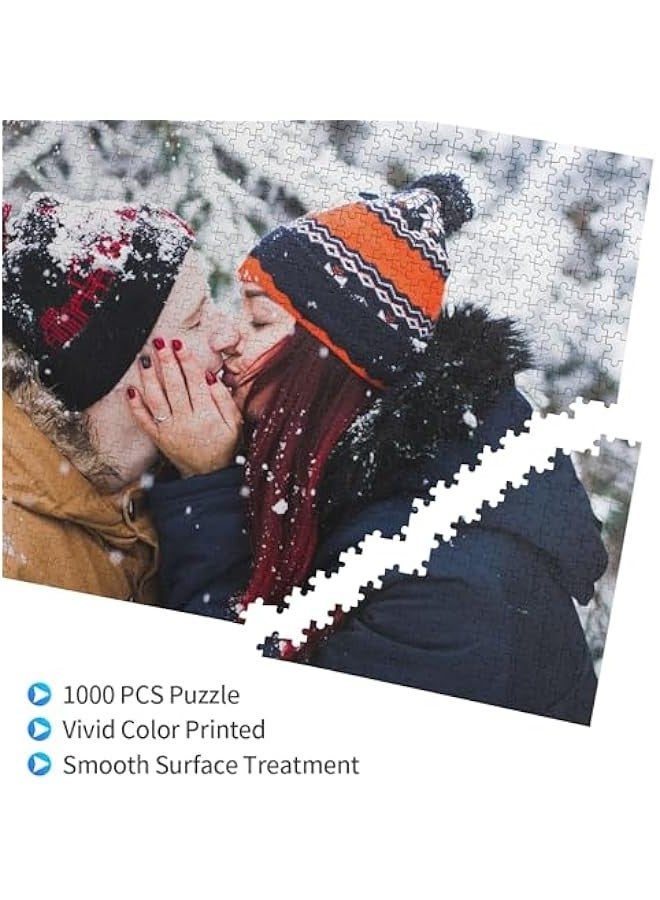 Wooden Jigsaw Puzzle Personalized Image DIY Decoration Collectibles Puzzle Relaxing Family Game Toys Gift for Adults Teens Kids on Birthday  300/500/1000 Pieces - Image 3