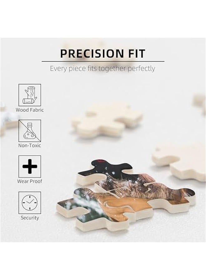 Wooden Jigsaw Puzzle Personalized Image DIY Decoration Collectibles Puzzle Relaxing Family Game Toys Gift for Adults Teens Kids on Birthday  300/500/1000 Pieces - Image 5