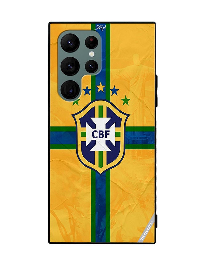 VR CREATIVE Protective Case Cover For Samsung Galaxy S22 Ultra 5G Cbf Brazil Design Multicolour - Image 1