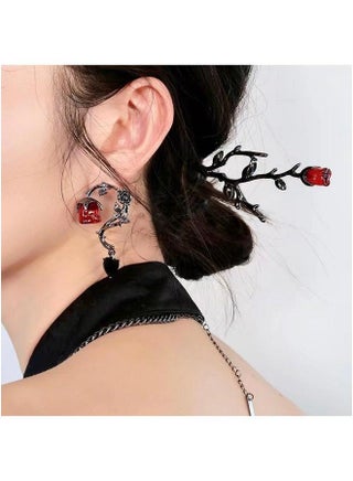 1-branch Hair Clips Metal Women High-end Sensation New Chinese Style Accessories Personalized Design Red Rose F521 - pzsku/Z636A8EA621F097B054FBZ/45/1746210308/8f0ae5aa-645b-458b-805c-e78a0125b57a