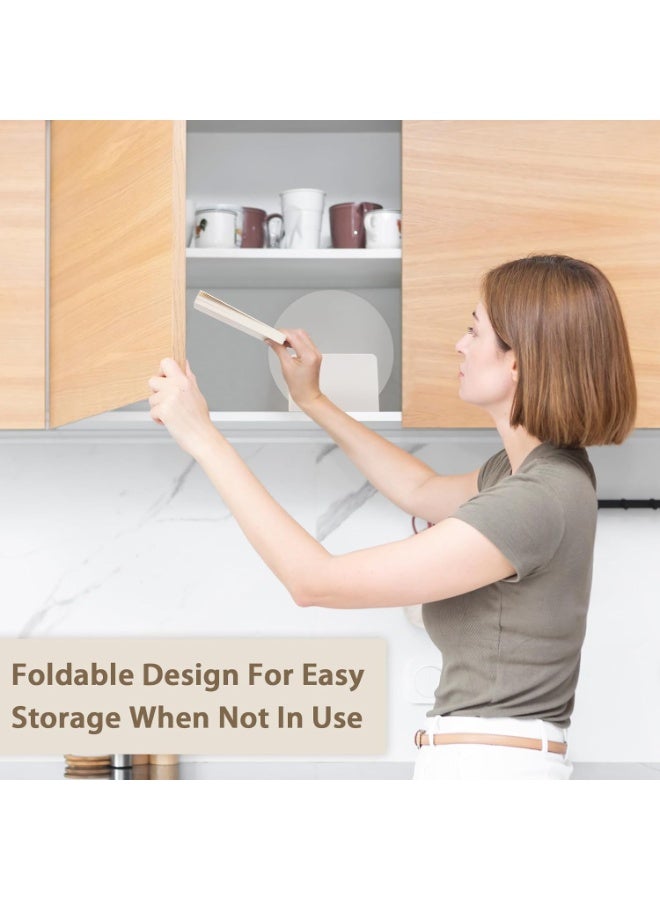 6 قطع من حاملات البوفيه، منصات عرض قابلة للطي من الكرتون، حوامل عرض الطعام لطاولة البوفيه، تقديم الطعام، حفلات الزفاف، حفلات استقبال المواليد وزينة الحفلات (6 قطع (10 سم ارتفاع × 3، 20 سم ارتفاع × 3)) - Image 5