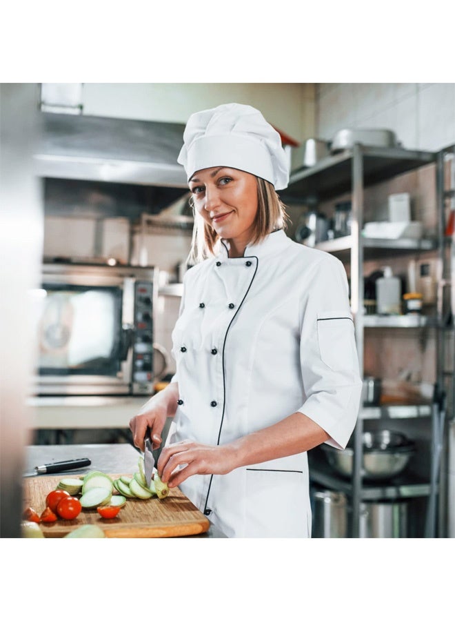 قبعة طاهٍ للجنسين، مصنوعة من القطن، بتصميم فطر، قابلة للتعديل، مناسبة للمطبخ، مثالية للخبز والحفلات والطبخ والمطاعم. - Image 2