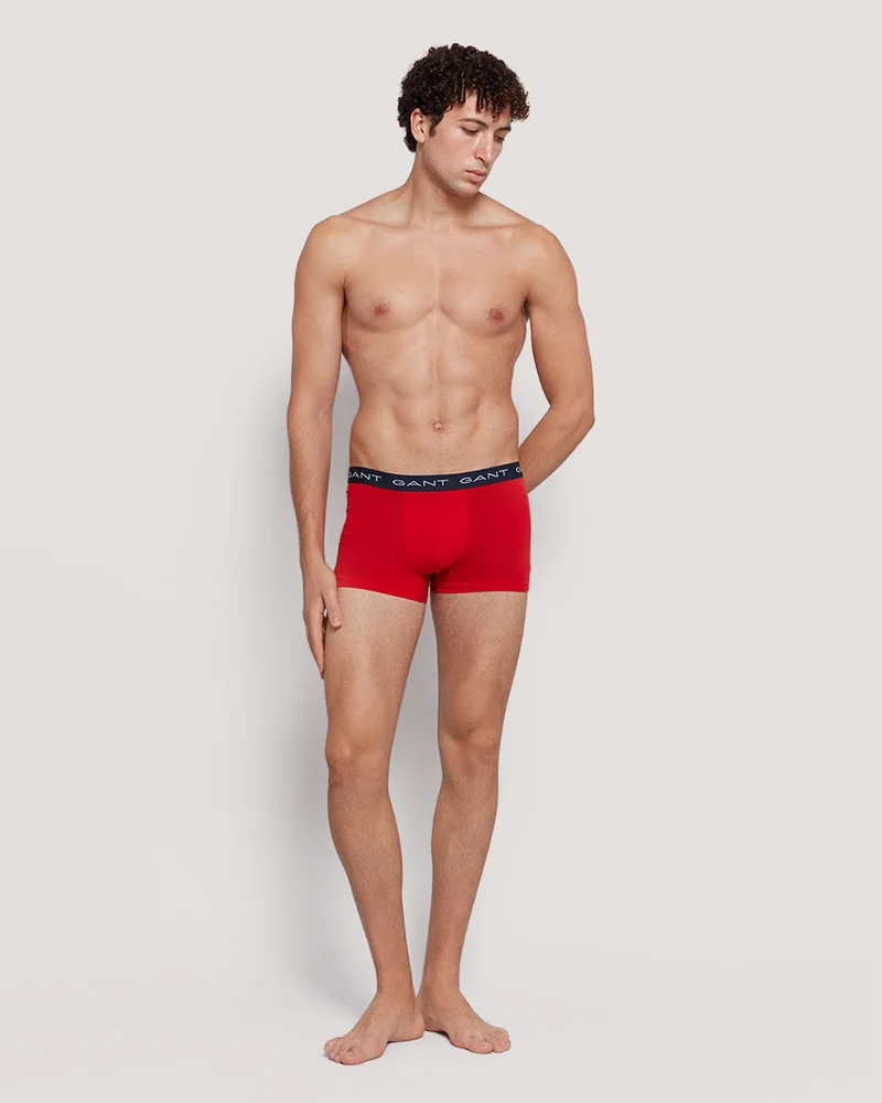 GANT Gant Logo Waistband Stretch Cotton Trunk 3-Pack For Men