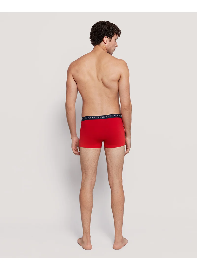 غانت Gant Logo Waistband Stretch Cotton Trunk 3-Pack For Men
