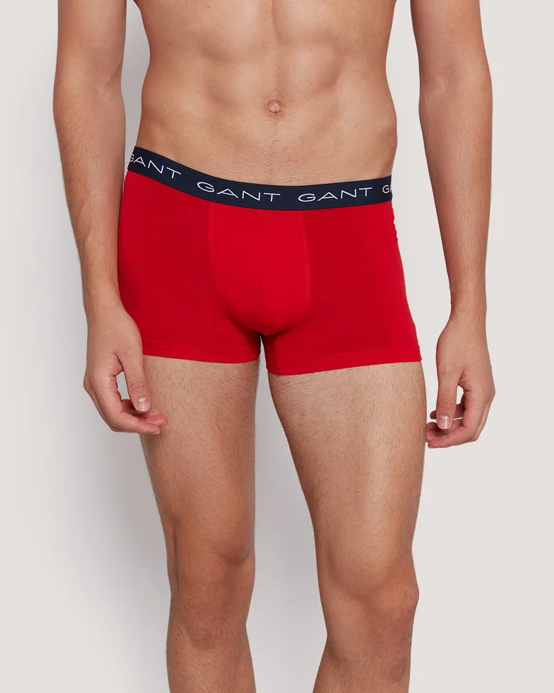 GANT Gant Logo Waistband Stretch Cotton Trunk 3-Pack For Men