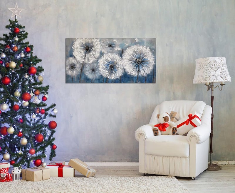 Pogusmavi LJZart Hand Painted Canvas Art Wall Decoration Modern Artwork Painting Picture for Living Room Office Bedroom Home Decor 20x40in Multi - Image 2