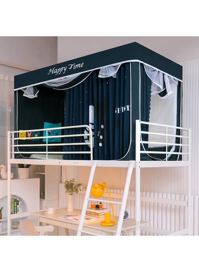 Bluejw National Tide Wind Student Dormitory Artifact Dormitory University Upper Bed Lower Bed Bed Curtain Strong Shading Mosquito Net Integrated Thick - Image 3