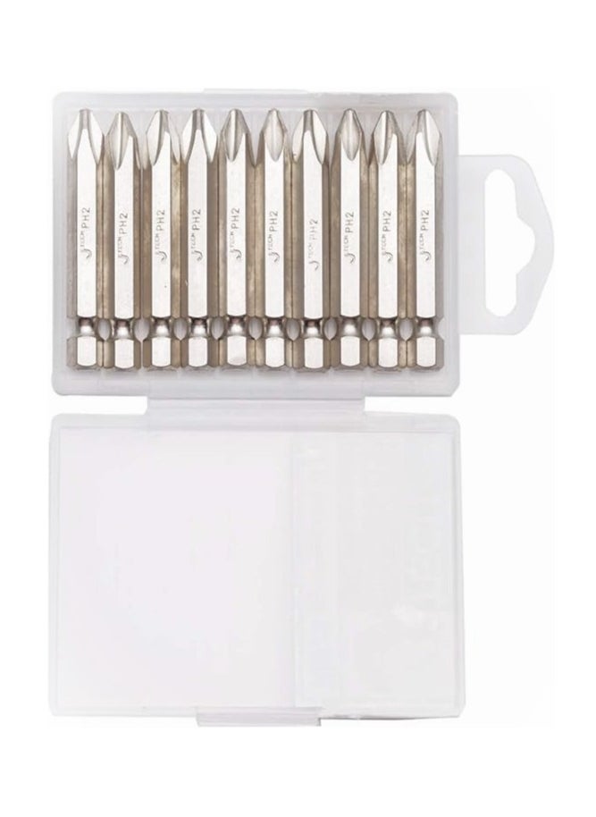 JE TECH TOOLS - Jetech PH2 50mm Phillips Screwdriver Bits - Image 1