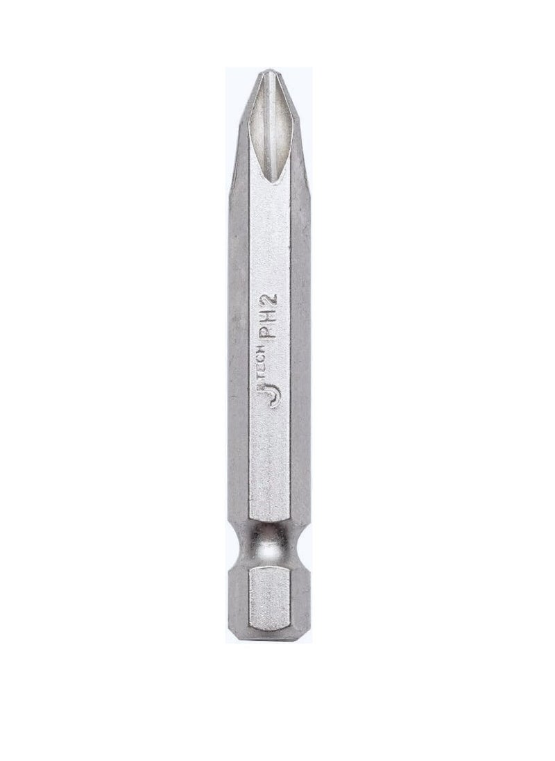 JE TECH TOOLS - Jetech PH2 50mm Phillips Screwdriver Bits - Image 1