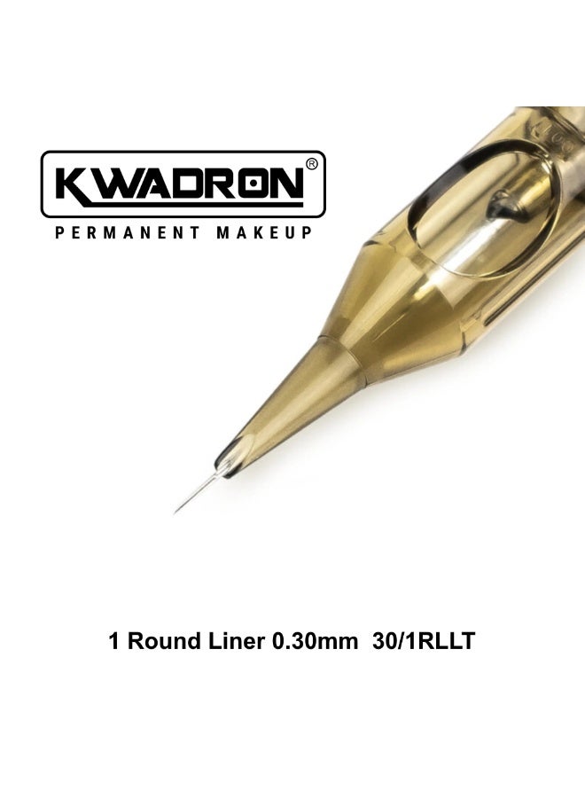 كوادرون راوند لاينر 30/1 RLLT - خراطيش تاتو عالية الجودة، 20 قطعة في العلبة - Image 3