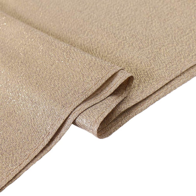 LMVERNA Women's Sparkling Glitter Pashmina Scarf Shimmer Reversible Shawls and Wraps Scarf for Women(Gold) - Image 3