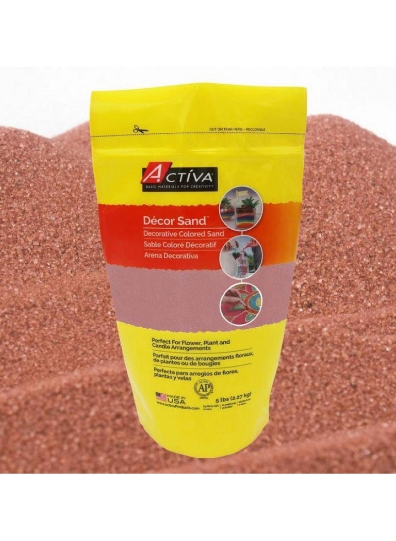 أكتيفا رمل ديكور رمل ملون ديكوري حصاد 2.27 كجم قابل لإعادة الإغلاق - Image 2