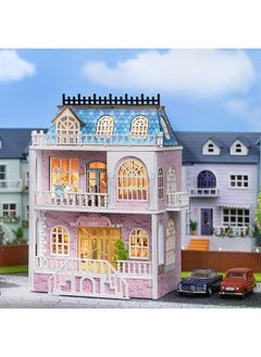Flever Flever Dollhouse Miniature DIY House Kit Creative Room with Furniture for Romantic Valentine's Gift (Romantic Castle)  - Image 2