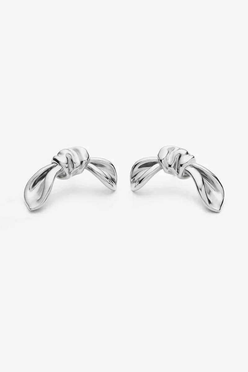 Missoma MARK GONG BOW OVERSIZED STUD EARRINGS