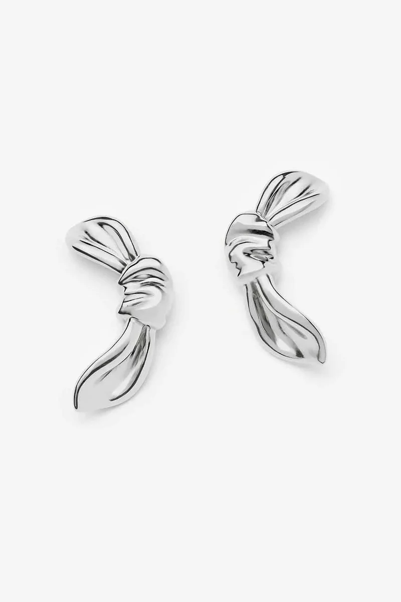 Missoma MARK GONG BOW OVERSIZED STUD EARRINGS