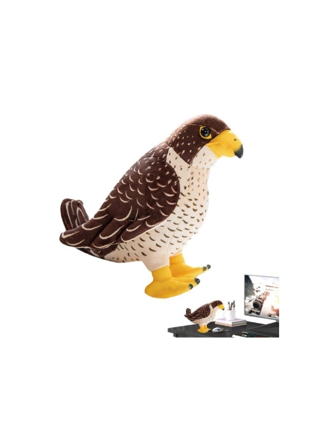 Dreamzon Realistic Falcon Plush Toy – Soft Stuffed Bird of Prey for Kids, Collectors u0026 Educational Home Decor - Image 1