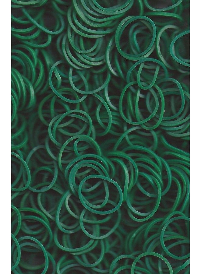 Rainbow Loom Dark Green Opaque Rubber Bands (600 Count) With 24 Cclips - Image 1