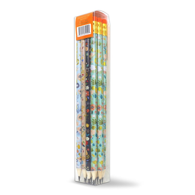 Channie's Number 2 Floral Pencil Set, Colorful Pencils with Cute Floral Design for Sketching, Writing, or Drawing, Pack of 12 Pre-Sharpened Flower Pencils for Girls and Women - Image 5
