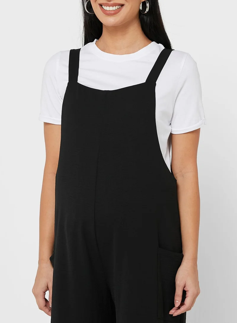New Look Maternity Dungaree Jumpsuit