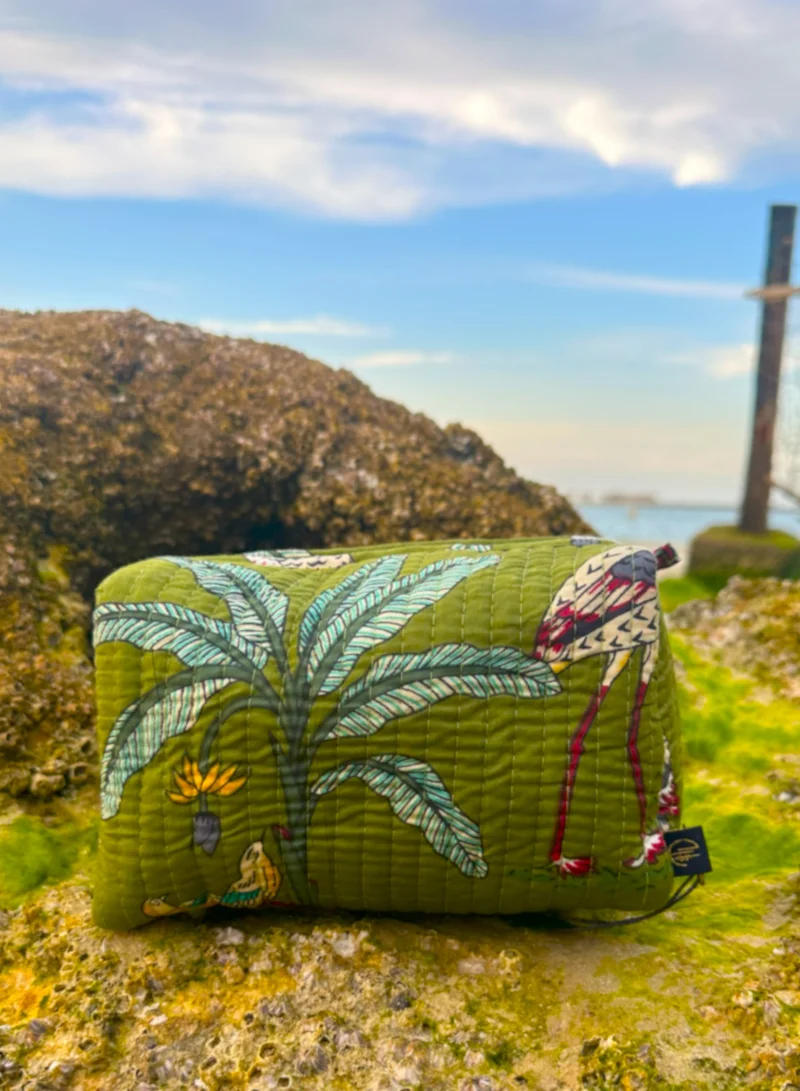 Tohfa Luxe TohfaLuxe Lushe Handmade Block Printed Pouch