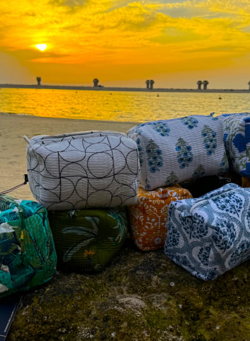 Tohfa Luxe TohfaLuxe Lushe Handmade Block Printed Pouch