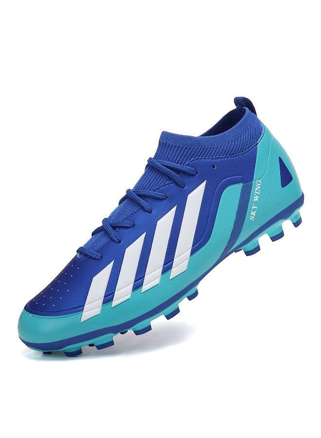 SKY WING Unisex Soccer Cleats Lightweight Lacing System FG Sole Multi-Color face Men And Women Football Shoes with Ankle Support for Beginners to Advanced Players - Image 1