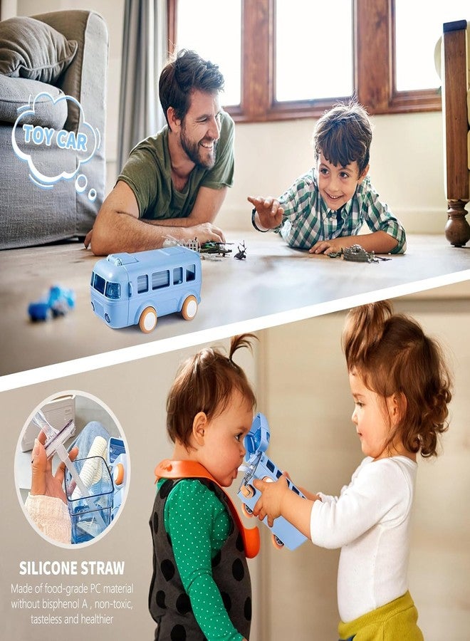 Neel® Designer Water Bottle for Kids for School, Hanging Water Bottle, Bottle for Kids, Bottle with Straw Cute Hanging Bottle Birthday gift for Kids 1pcs Fancy Water Bottle Tumbler for Kids (Style 1) - Image 2