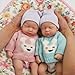 Miaio 12 Reborn Baby Dolls Twins Micro Preemie Full Body Silicone Baby Doll Lulu Lifelike Mini Reborn Doll Surprice Children AntiStress My Melody - Image 3