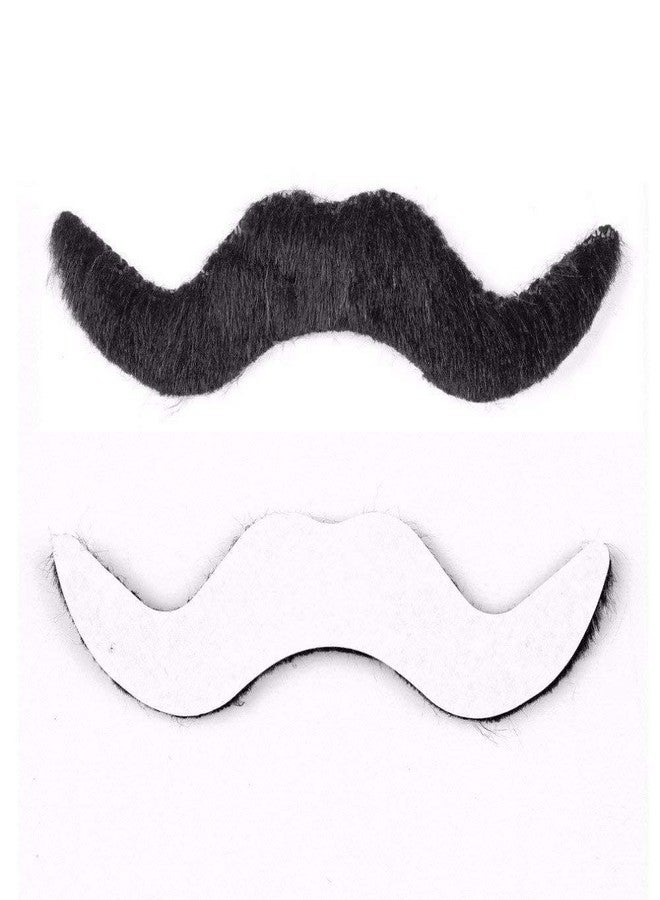 A.K.TRADERS Stickon Moustache For Kids -Set Of 12Pcs Black Fake Moustache | Moustache For Kids Fancy Dress | Moustache For Kids Boys | Moustache For Drama | Fancy Dress For Kids | Fancy Dress For Boys - Image 2