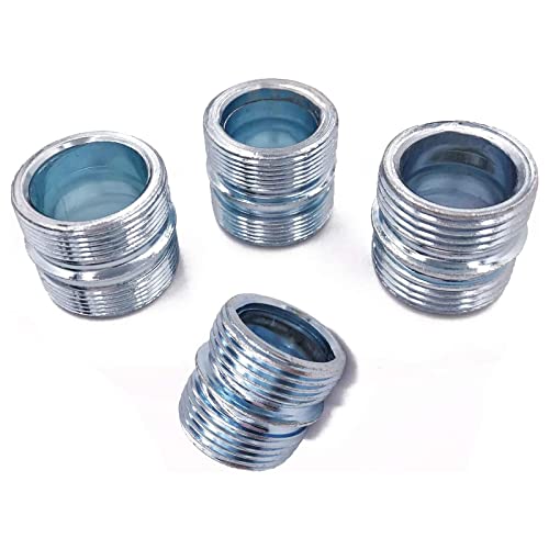HOWDIA 1.2mm/ 0.047" Coarse Thread Connectors for 25.4mm/ 1" Outside Diameters Wire Shelving Poles with 23.0 mm Hole and 1.2 mm Wall Thickness, 4-Pack - Image 1
