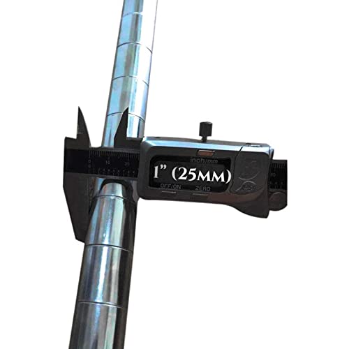 HOWDIA 1.2mm/ 0.047" Coarse Thread Connectors for 25.4mm/ 1" Outside Diameters Wire Shelving Poles with 23.0 mm Hole and 1.2 mm Wall Thickness, 4-Pack - Image 5