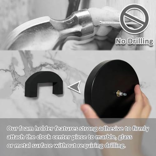 Mintime Modern Frameless DIY Wall Clock Large 3D Wall Watch Mirror Numbers for Home Office Decorations - Image 4