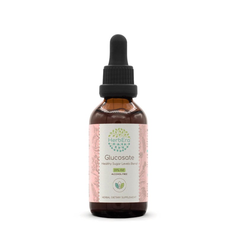 Glucosate B60 AlcoholFree Extract Tincture Bitter Melon Fruit Cinnamon Bark Dandelion Root Gymnema Leaf Fenugreek Seeds Amla Fruit Healthy Sugar Levels Blend 2 Fl Oz