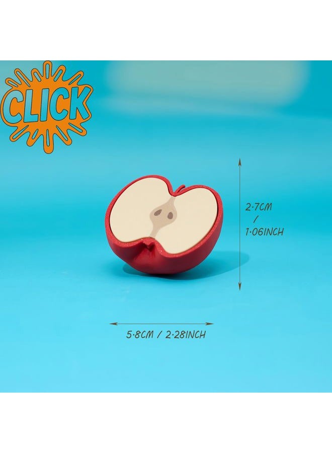 minihope Apple Core Fidget Clicker – PLA Stress Relief Keychain Toy – Fun Fruit Bag Charm for Adults – Clickable Sensory Gadget for Desk or Travel - Image 5