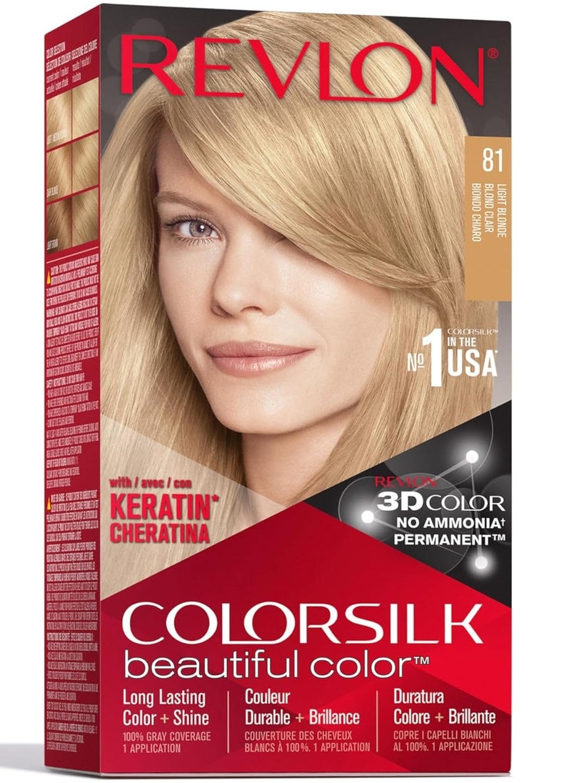 Revlon Revlon Colorsilk Light Blonde Cslk  81 